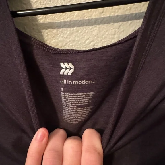 Women's Soft Stretch Long Sleeve Top - All In Motion™ Black size Small - Picture 5 of 5